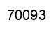 Number 70093 black image