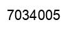 Number 7034005 black image