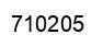 Number 710205 black image