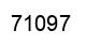 Number 71097 black image