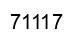 Number 71117 black image