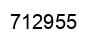 Number 712955 black image