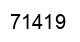 Number 71419 black image