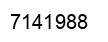 Number 7141988 black image