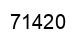 Number 71420 black image