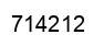Number 714212 black image