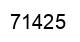 Number 71425 black image