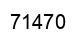 Number 71470 black image