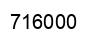 Number 716000 black image