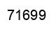 Number 71699 black image