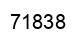 Number 71838 black image