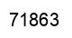 Number 71863 black image