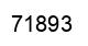 Number 71893 black image