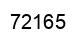 Number 72165 black image