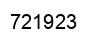 Number 721923 black image