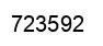 Number 723592 black image