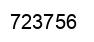 Number 723756 black image