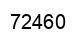 Número 72460 imagen negro