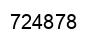 Number 724878 black image