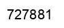 Number 727881 black image