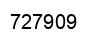 Number 727909 black image