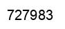 Number 727983 black image