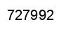 Number 727992 black image