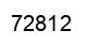 Number 72812 black image