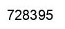Number 728395 black image