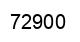 Number 72900 black image