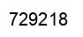 Number 729218 black image