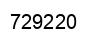 Number 729220 black image