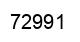 Number 72991 black image