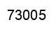 Number 73005 black image