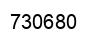 Number 730680 black image
