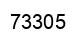 Number 73305 black image