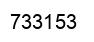 Number 733153 black image