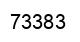 Número 73383 imagen negro