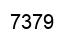Number 7379 black image