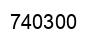 Number 740300 black image