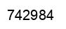 Number 742984 black image