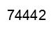 Número 74442 imagen negro