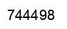 Number 744498 black image