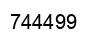 Number 744499 black image