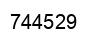 Number 744529 black image