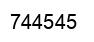 Number 744545 black image