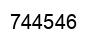 Number 744546 black image
