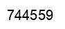 Number 744559 black image