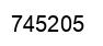 Number 745205 black image