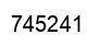 Number 745241 black image